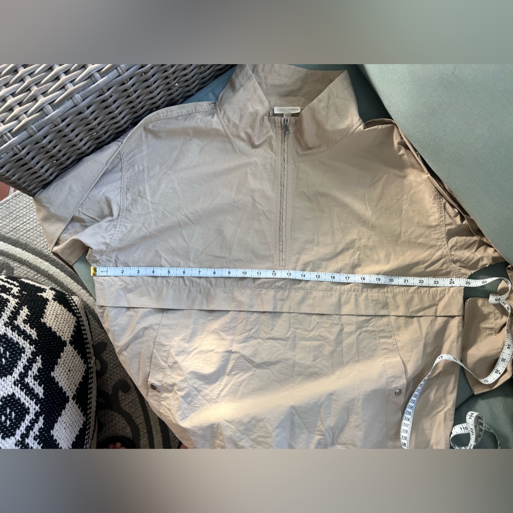 Eileen Fisher Neutral Lightweight Pullover Windbreaker - Picture 10 of 10